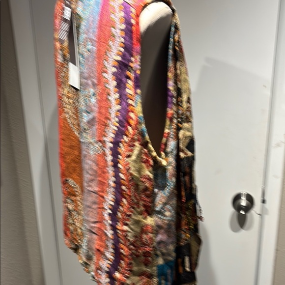 Elegant reversible vest with paisley pattern by ANU - Picture 8 of 16